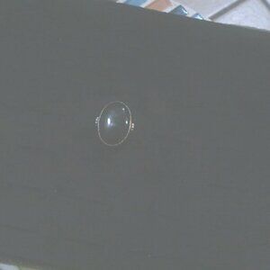 Black Onyx and Sterling Silver Broche Ring